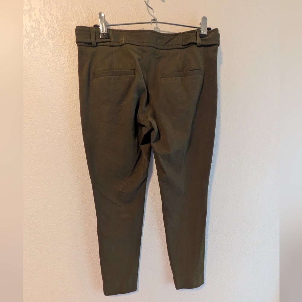 Banana Republic Olive Green Cropped Sloan Pants Size 0 - Picture 2 of 4